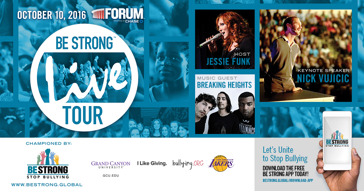 Be Strong LIVE Tour Poster