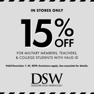 DSW 15% off_Dec2019